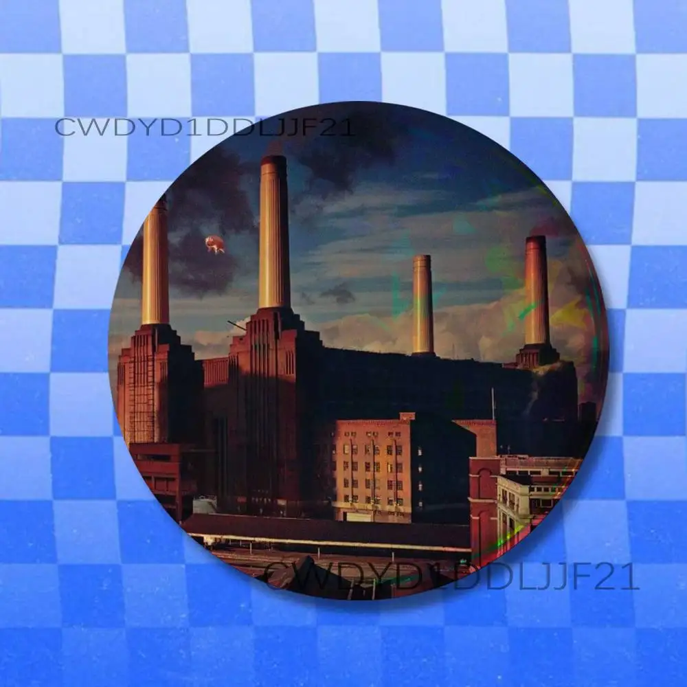 P-Pink F-Floyd 달의 어두운 면모 배지 브로치 피규어 라펠 핀 의류 배낭 패션 귀여운 컬렉션 장식 디스플레이