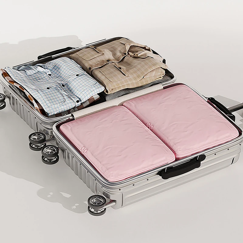 Compression Packing Cube Wardrobe Drawer Puffer Jacket Storage Foldable Luggage Suitcase Organizer Compressed Travel Clothes Bag 3