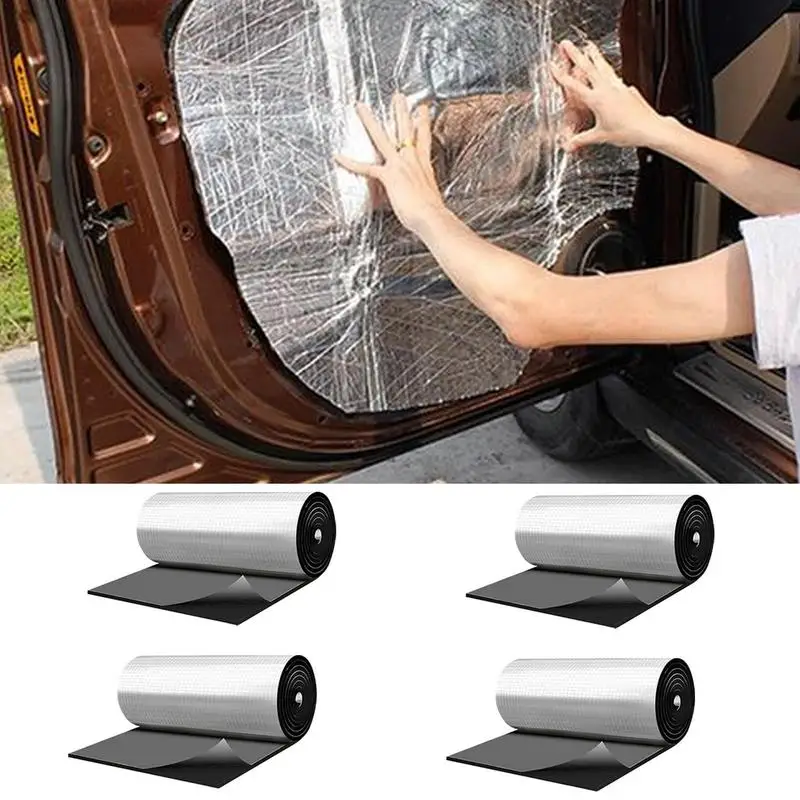 Auto Heat Sound Deadening Insulation Mat Waterproof 50x200cm 5/10/15/20mm Noise Control Car Exhaust Muffler Hood And Door