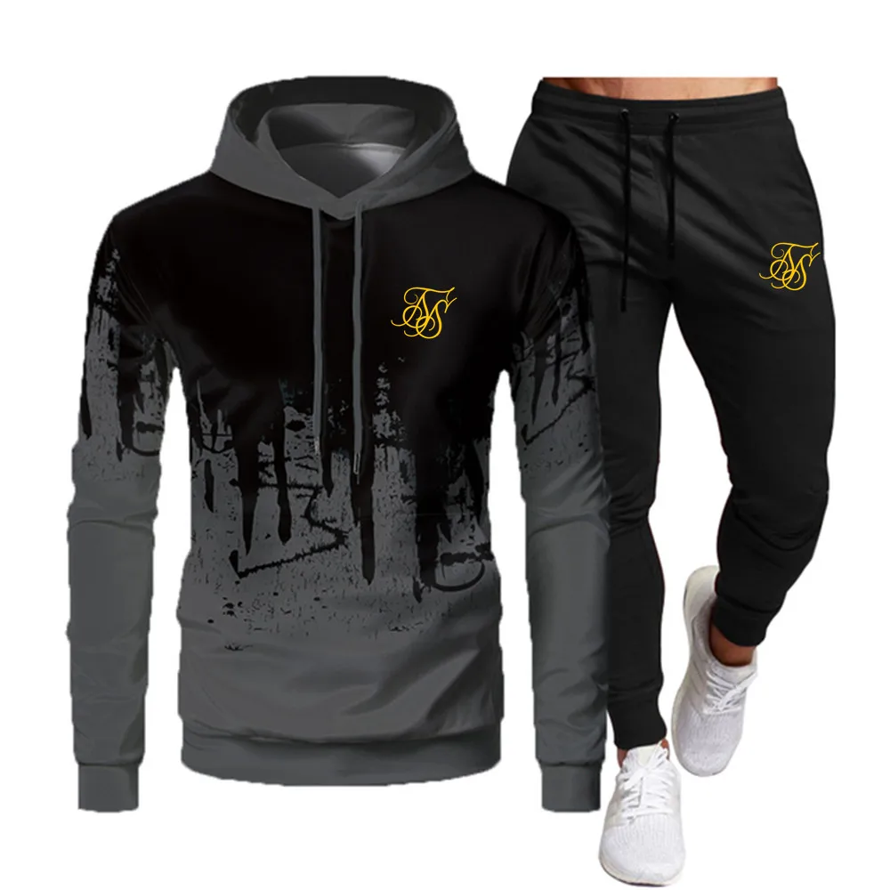 Men's Sportswear Hoodie Jogging Set