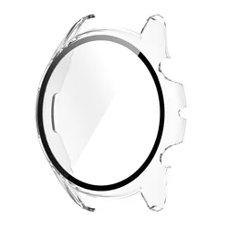 Premium Protective Smartwatch Cover with Tempered Glass Screen Protector & Durable Sleeve for Amazfit GTR 3(3 Pro) (Clear)