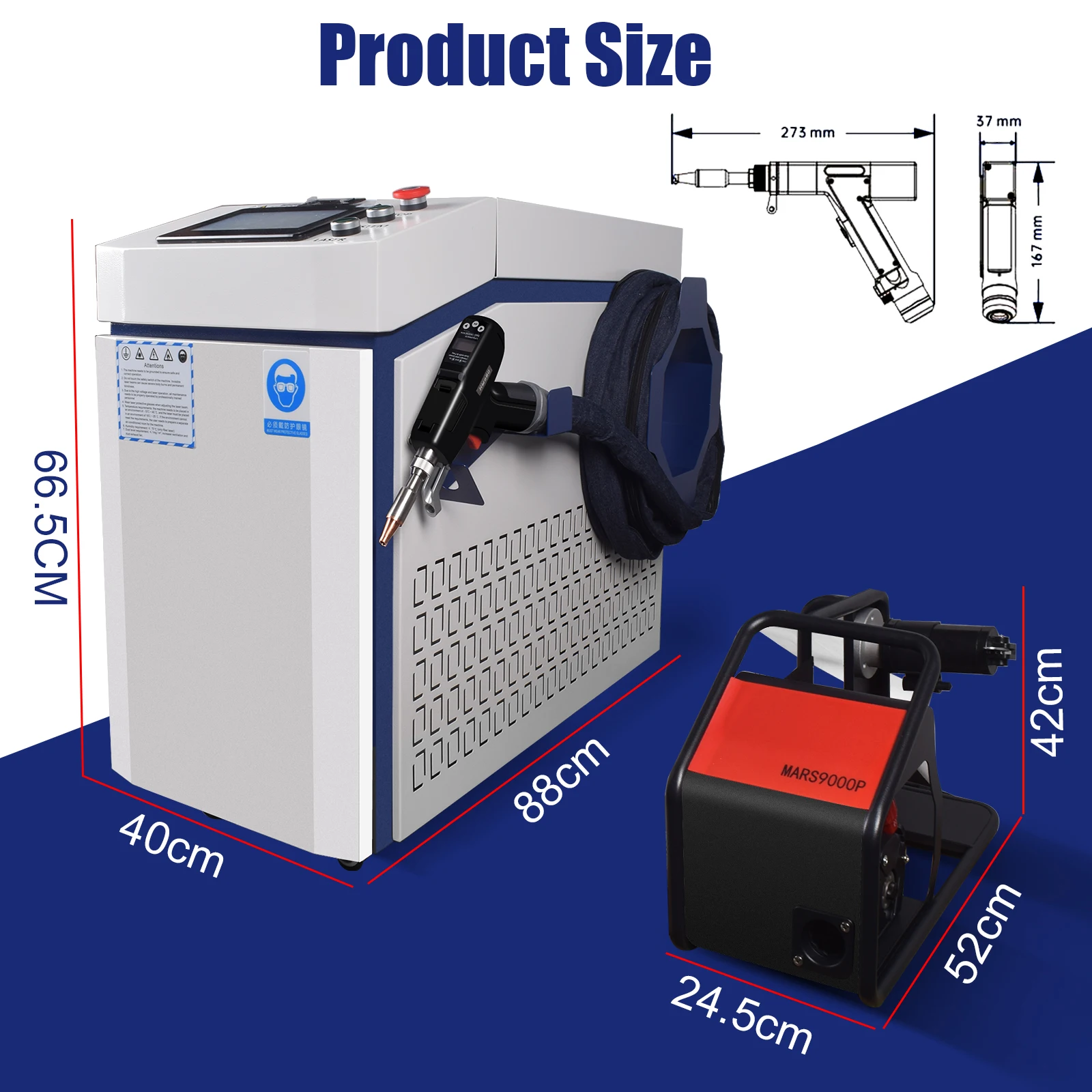 SUP28T Laserpistole Raycus Laserschweißgerät Handgerät 4-in-1 Laserschweißgerät zum Schweißen, Schneiden, Reinigen und Löten für Metall 3000W – Detail 10