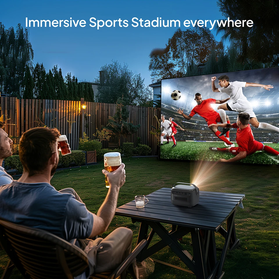 BYINTEK R20 Max Portable 3D Mini Projector DLP Smart 4K WiFi