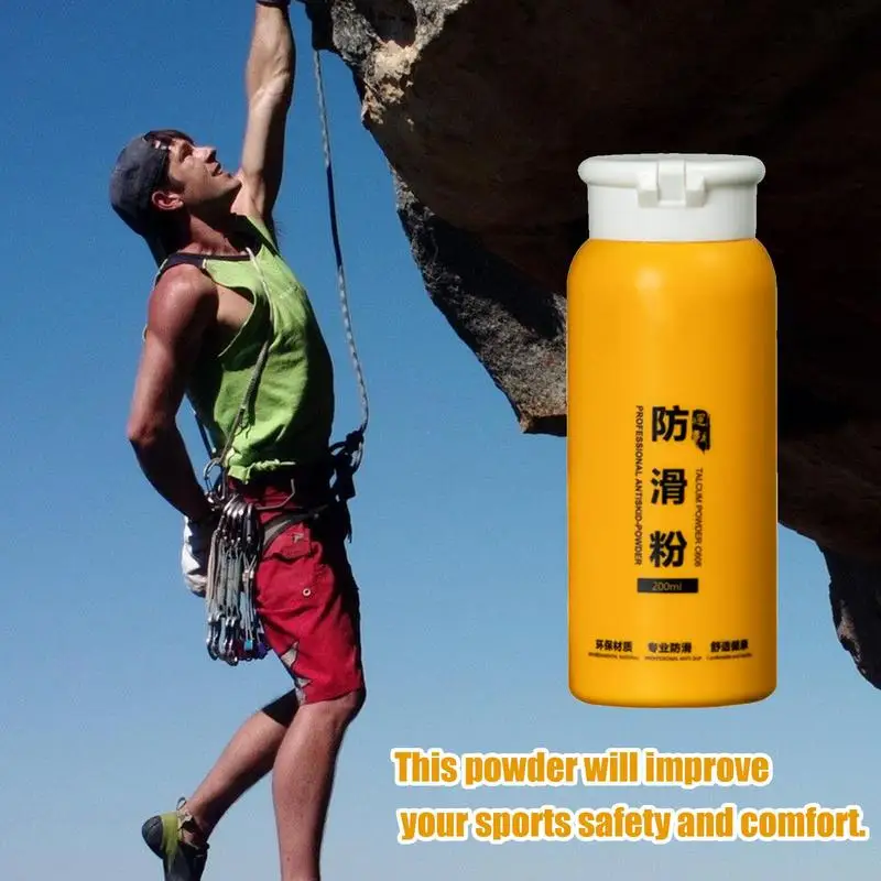 Chalk For Weightlifting 200ml Hand Chalk Powder Sweat-Resistant Loose Gym Grip Enhancer Magnesium Carbonate For Rock