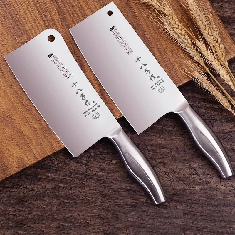 Shibazi Large Stainless Steel Chinese Chopping Cleaver (S-D2