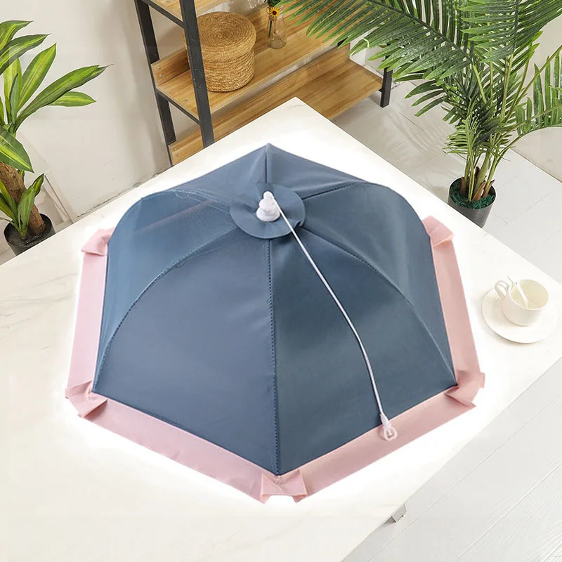 

Daily Home Practical Restaurant Mesh Anti Fly Mosquito Cover Fresh Simple Food Cover Polyester Foldable Vegetable Cover ZB834