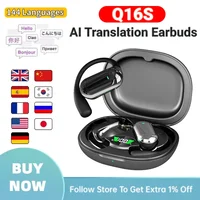 AI Translator Earbuds Real-Time Voice Translator 144 Languages Instant Translation Noise Canceling Wireless Bluetooth Headphones