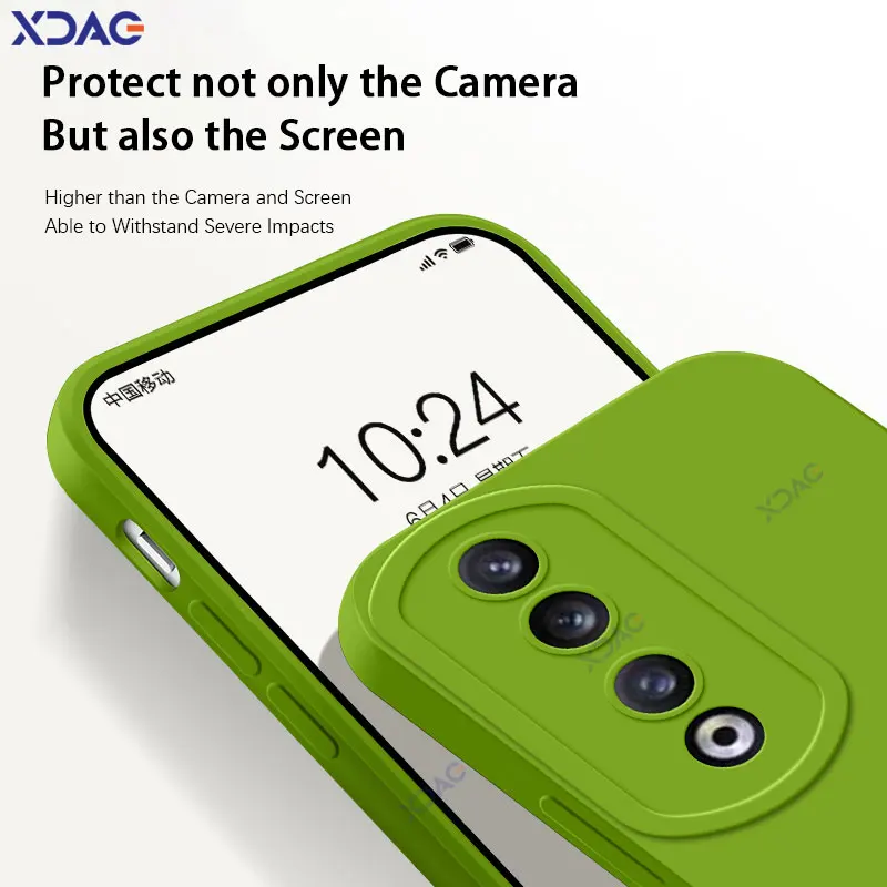 Luxury Angel Eyes Square Liquid Silicone Case - Fashionable 360° Soft Mobile Phone Cover