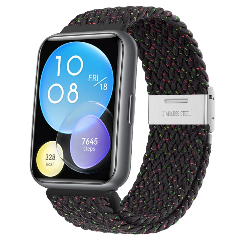 Nylon band for HUAWEI watch fit 2 strap watchband accessories braided solo loop correa bracelet for HUAWEI watch fit2 new bands