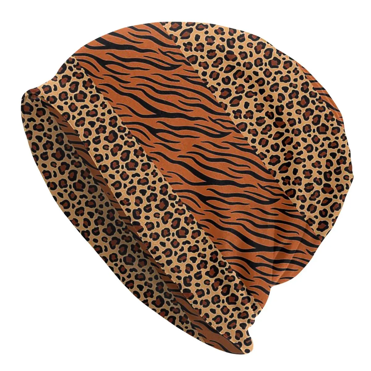 

Animal Skin Caps Vintage Street Skullies Beanies Hat Adult Men's Knit Hat Men Women Female Winter Warm Elastic Bonnet Knit Hat