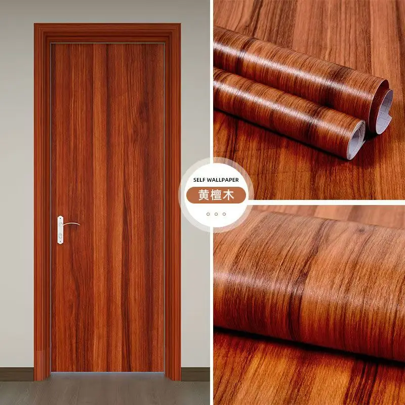 Waterproof Self-Adhesive Vinyl Wood Wallpaper for Home and Bedroom Decoration