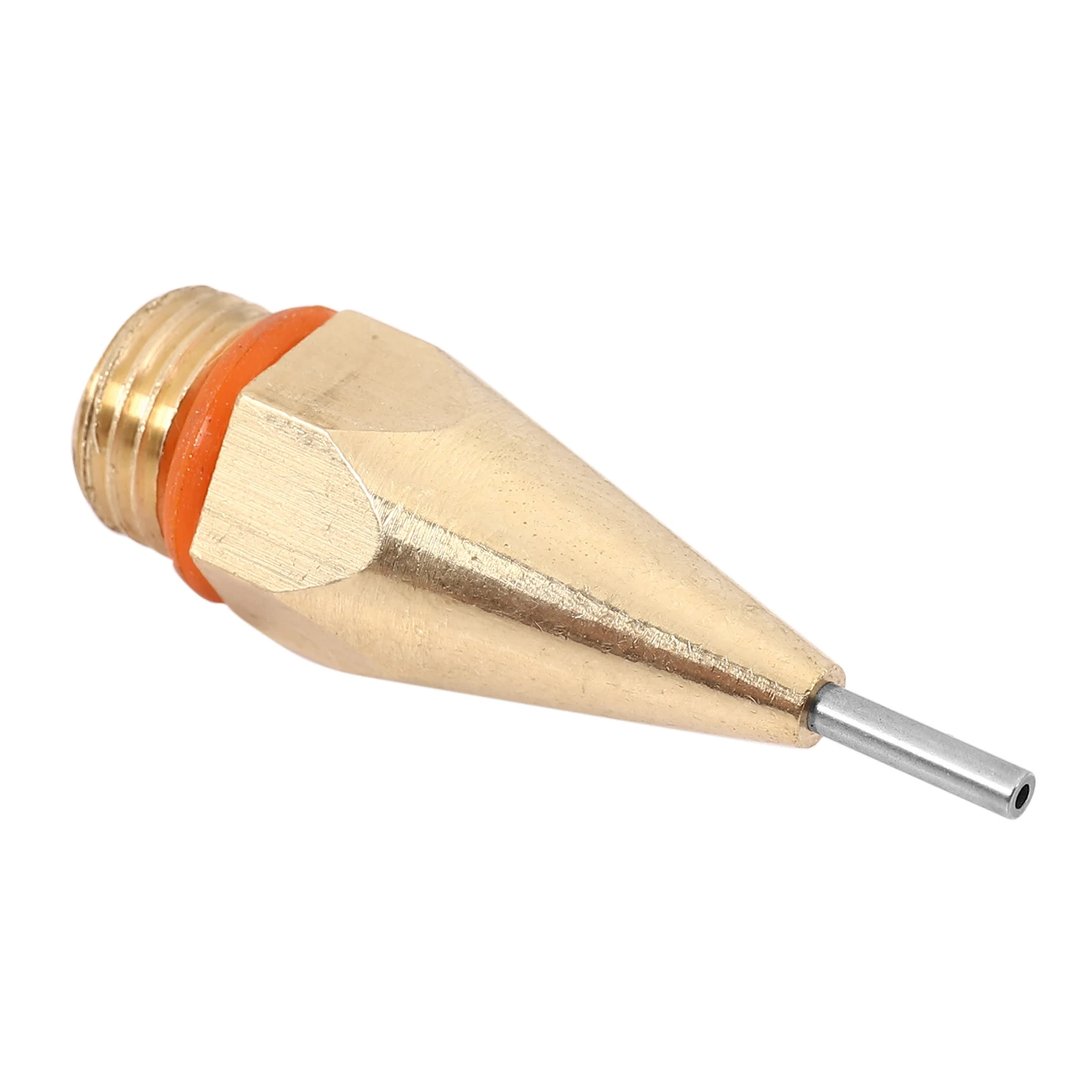 2Pcs 1Mm Diameter Hot Melt Glue Nozzle 1.0X40Mm Copper Nozzle With Wrench Interchangeable Parts
