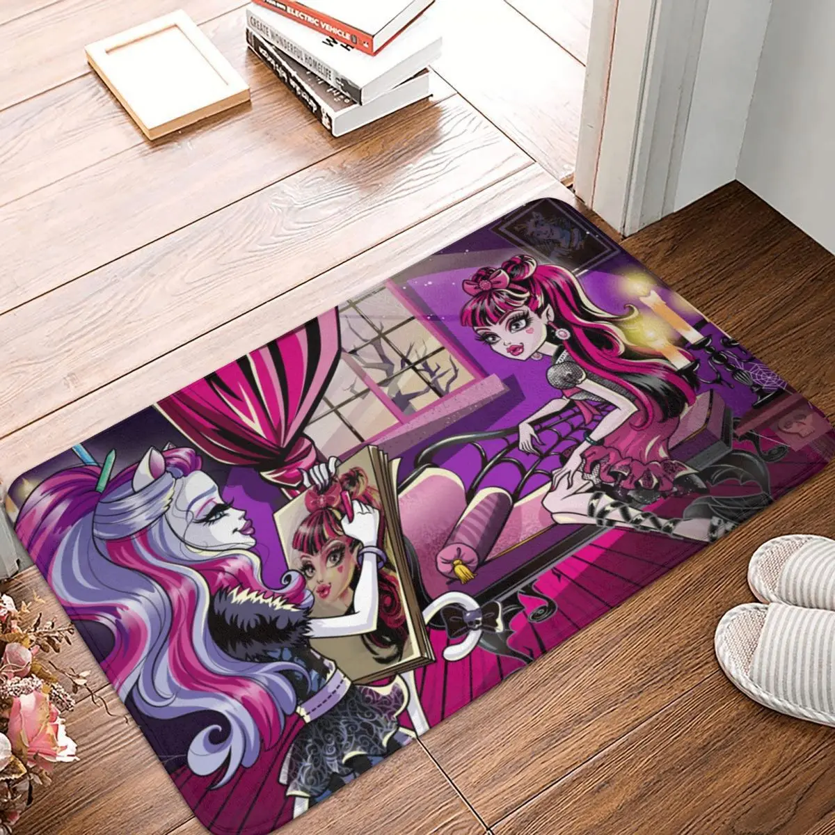 Pittura Draculaura Monster High Doll Antiscivolo Zerbino Tappeto Bagno Camera Da Letto Mat Preghiera Decorazioni Per La Casa