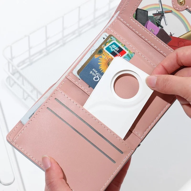 Wallet Case for Apple Airtag Locator Tracker Anti-lost Device Credit Card Holder for Wallet Clip Silicone Protective Accessories