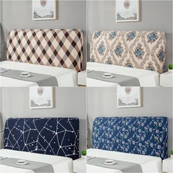 Funda protectora lavable para cabecero de cama, cubierta a prueba de polvo, estilo moderno geométrico, elástica, de LICRA