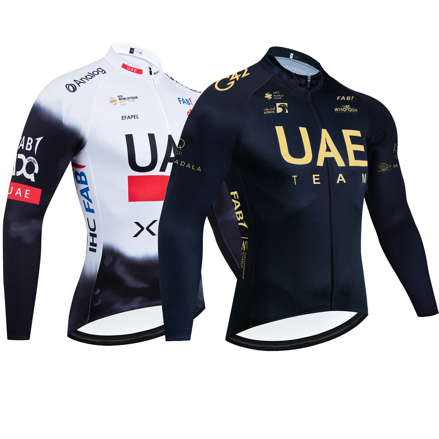 New UAE Cycling Jersey Long Sleeves Windbreaker Jacket Men Women 2025 Riding Ropa Ciclismo Bicycle Maillot Jersey Clothing
