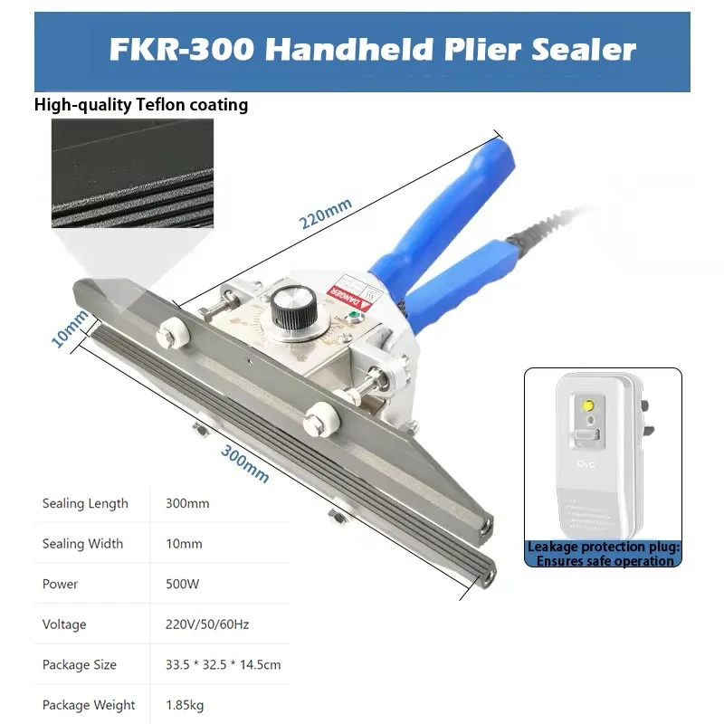 Professional Electric Impulse Sealer Hand Sealing Machine 20/30/40/50cm Length S