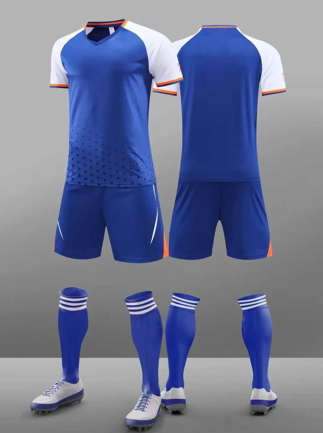 23 24 New Large -size New Football Clothing Set Fashion LANQ Adult Men's Women Set Light Board Ordinary Size KIDS Jerseys 4