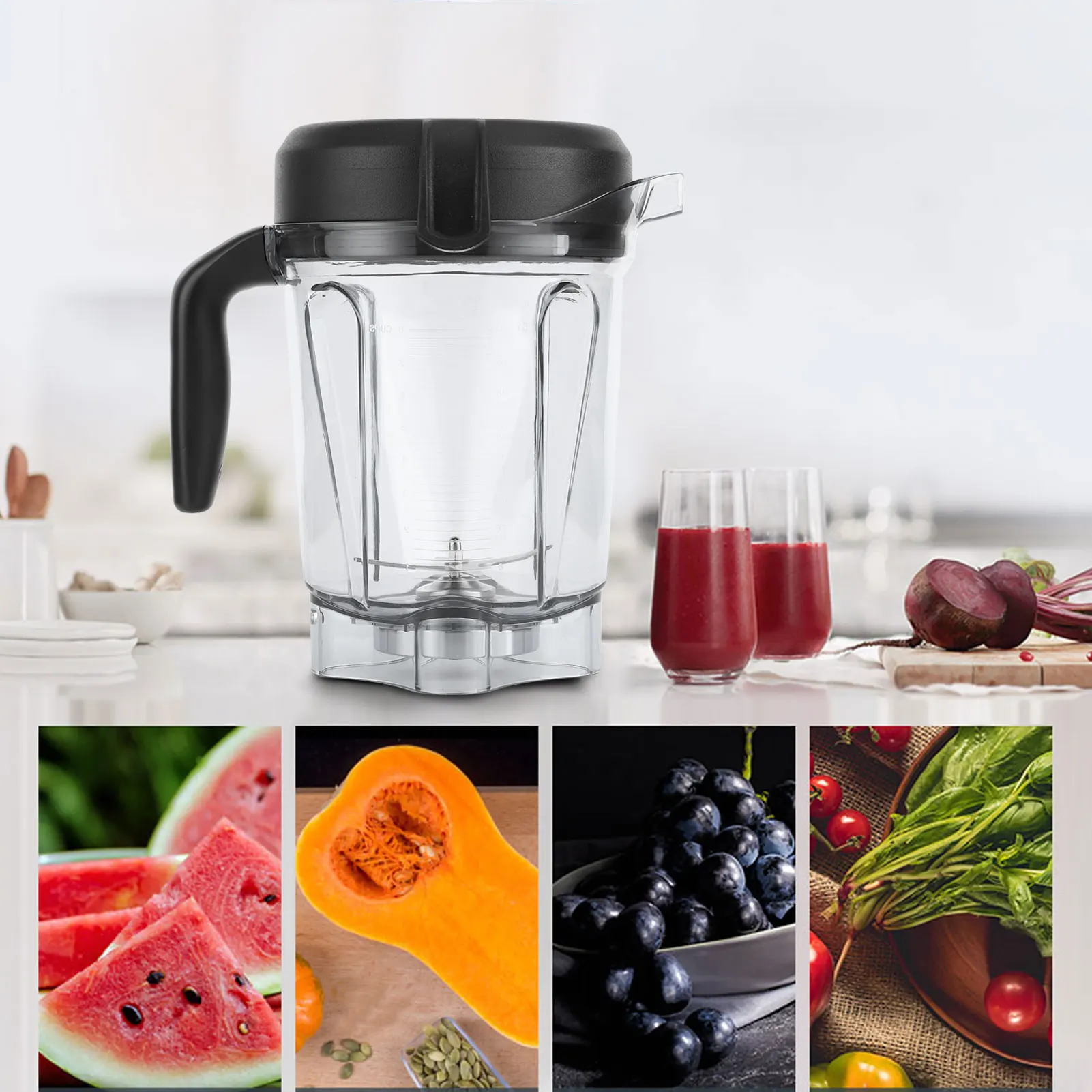 For Vitamix 5300 Blender Pitcher 64Oz Container Replacement Parts Fits For Vitamix C-Series/G-Series Blenders 2