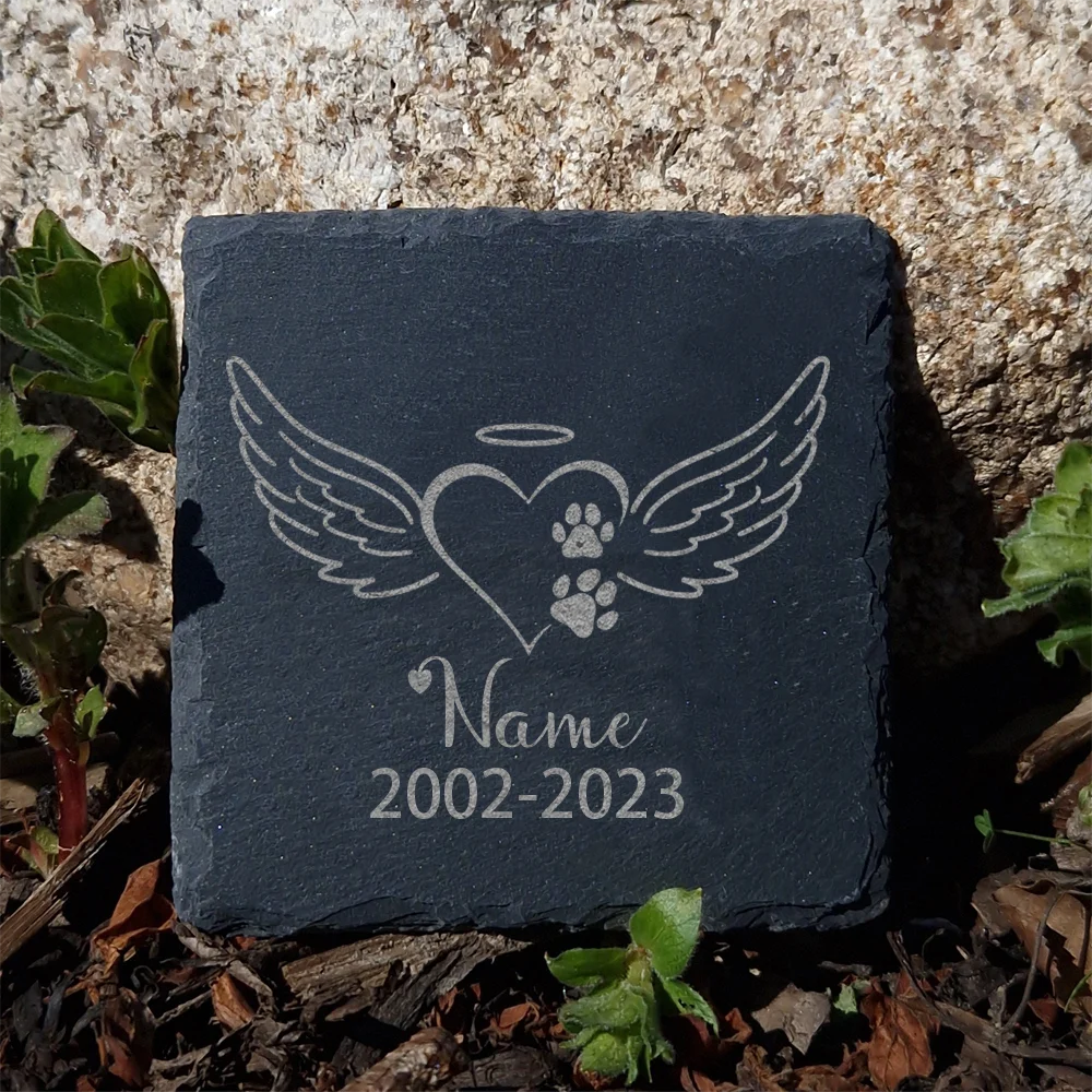 Personalized Pet Memorial Stone Custom Dogs Name of Death Personalized