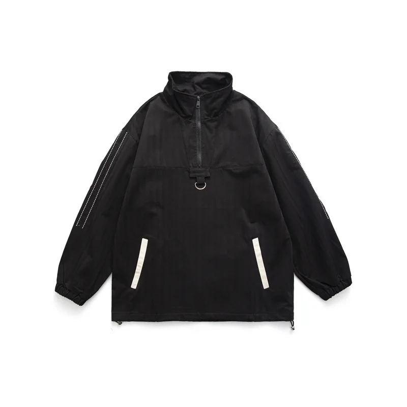 Japanese Trend Loose Stand Up Jacket Men's Coat Spring New Cityboy Simple Pullover
