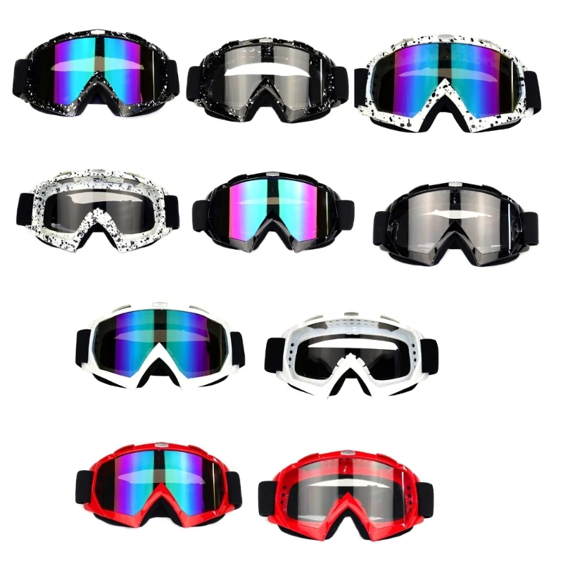 

Ski Goggles Windproof Motorcycle Goggles Adjustable Snowboard Goggles for Adults