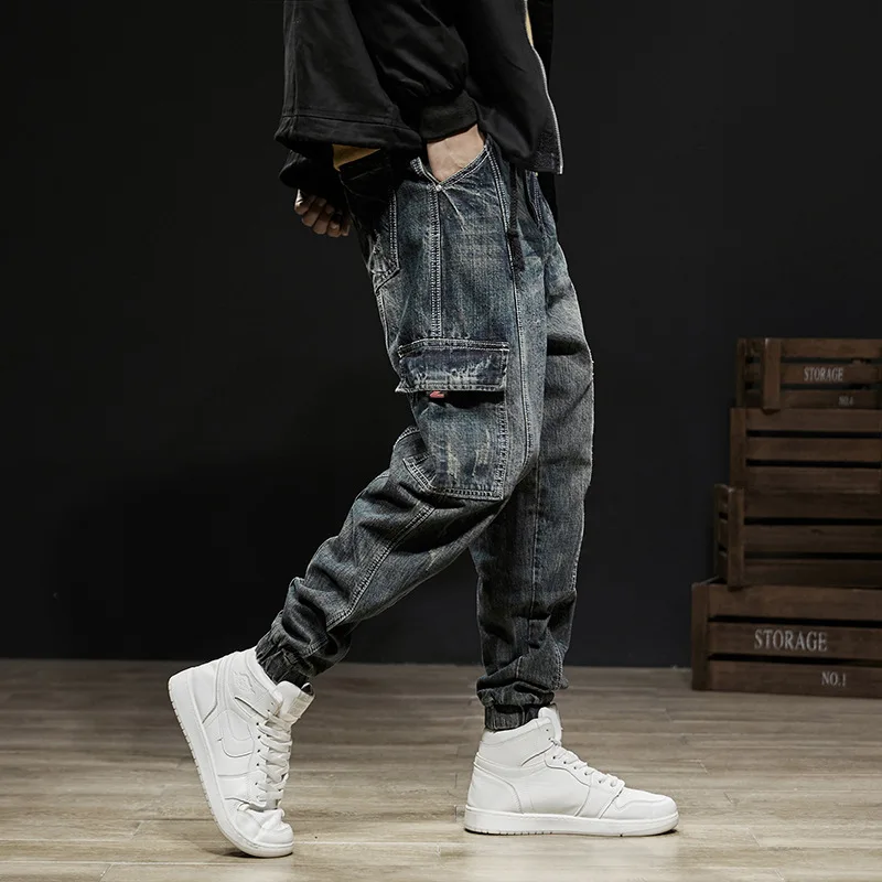 Denim Cargo Pants | Cargo Pants Men | Men's Pants | Denim