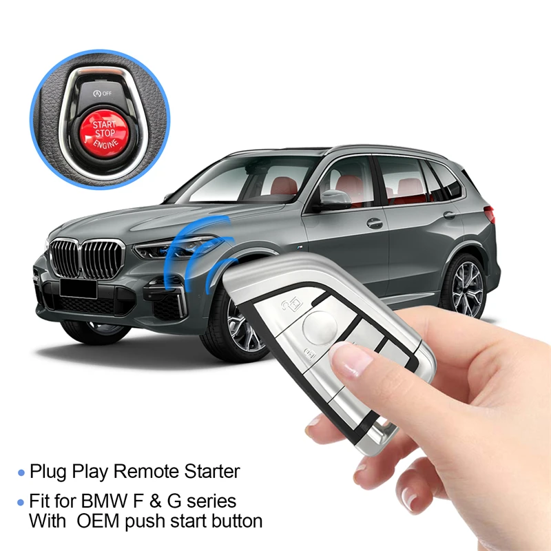 EasyGuard Plug Play Factory Key Remote Starter Fit For Selected BM F&G Series Wth Push Start Button DC12V