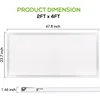 WEIZE (12 Pack 2x4 FT LED Flat Panel Troffer Light, 40/50/60W, CCT Selectable 4000K/5000K/6500K Drop Ceiling Office Lights 4