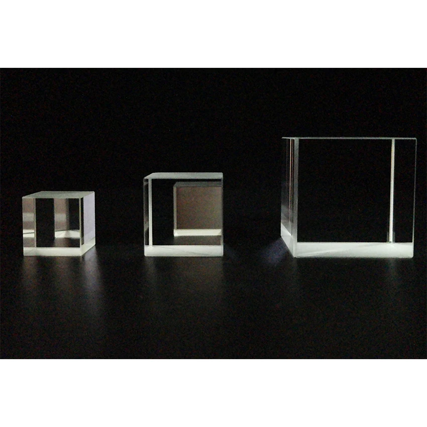 정밀 기기용 빔 스플리터 프리즘 N-BK7, 광학 유리 큐브, 이색 분산 분할비 50:50, 20x20mm