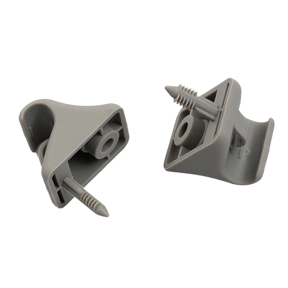 

Clips Sunvisor Retainer 2002 - 2011 Accessories Replacement 2PC ABS Easy Grey New Easy Install For Hyundai Getz