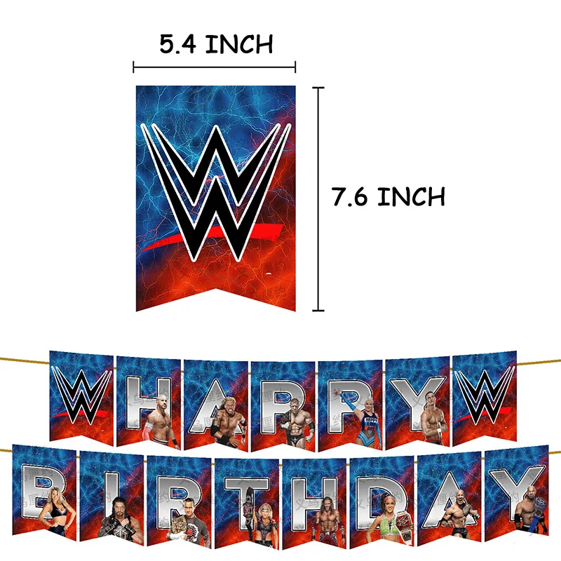  12PCS Wrestling Party Supplies Wrestling Themed Party