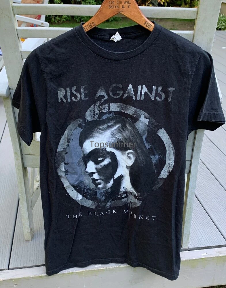 

Rise Against 2014 Black Market Tee Medium T-Shirt Rock Band Excellent