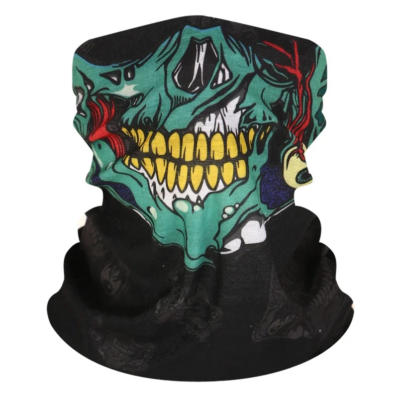 Men Scarf Halloween Ride Bandana Women Headscarf Ski Skull Half Face Mask Ghost Scarf Neck Hiking Scarves Masks neck wrap cycling bandana face mask cycling mask bandana headscarf cotton bandana motorcycle bandana multifunctional bandana bandana neck cover tactical scarf fleece scarf polar fleece scarf cashmere scarf knitted scarf hair ribbon scarf neck gaiter neck tube scarf headband tube