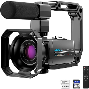 울트라 HD 30MP 와이파이 브이로그 유튜브 카메라, 자동 초점, 10X 광학 줌 디지털 카메라, 4K 비디오 캠코더, 40X 슈퍼 줌 카메라