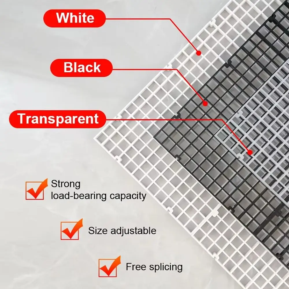 1Pcs Multifunktionale Isolation Grid Board 30x30cm Schwarz Weiß Unterirdischen Boden Platte Tablett Kunststoff Seperator Teiler bord Net – Detail 4