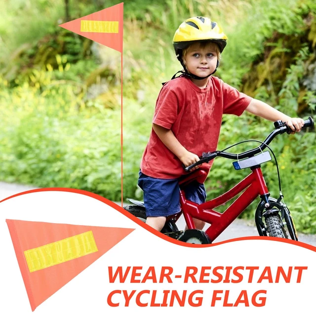 5 Stück rote Flagge reflektierende Warnung Dreieck Flagge Kinder Fahrräder  Flaggen Kinder Fahrräder für Fahrrad Sicherheit Outdoor-Zeichen Lieferungen  - AliExpress