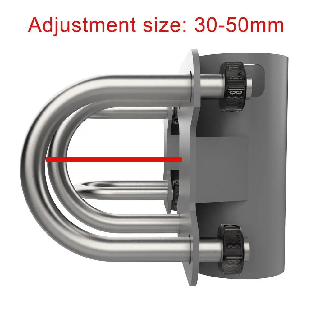 Universal Mount U-Bracket For Starlink V2 Dish, Roof Mast To Pole To Pipe Mounting Adapter 30-50mm For RV Yachts Houses