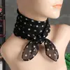 65*65cm Summer Fashion Chiffon polka Dot Scarf Ladies Head Neck square Scarf Shawls Female HAir Ties Bands Neckerchief Shawls 2