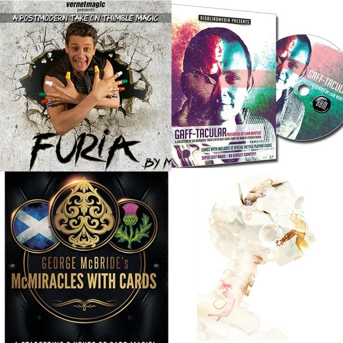 Furia By Merpin,Gaff-Tacular Di Lipier Montier, Mcmiracles Di George Mcbride Con Carte, Ghost Card Di Fraser Parker-Trucchi Magici