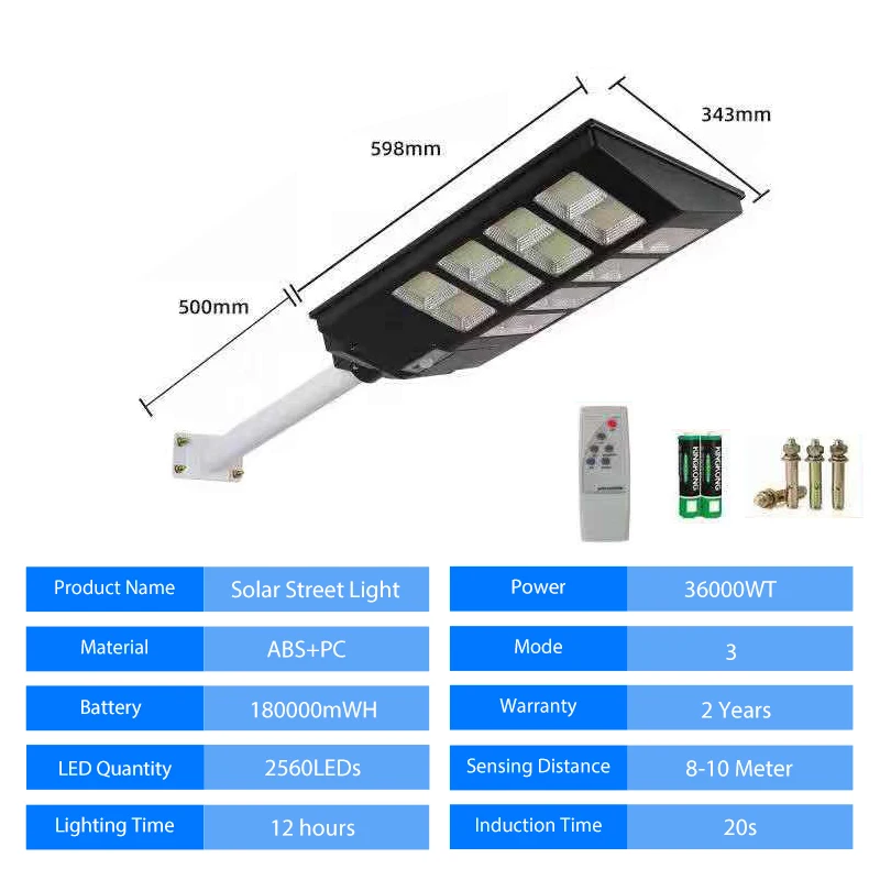 100000LM LED Solar Street Light Outdoor Led Light Polycrystalline Remote Solar Lamp Waterproof for Plaza Garden Yard string solar lights