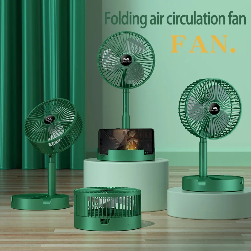 

Foldable Fan Portable Scalable Floor Fan Ventilador Portatil USB Rechargeable Third Gear Summer Table Desk Outdoor Camping Fan