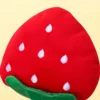 1pc-Cute Strawberry Design Pet Grinding Teeth Squeaky Plush Toy, Chewing Toy For Dog Interactive Supply 4