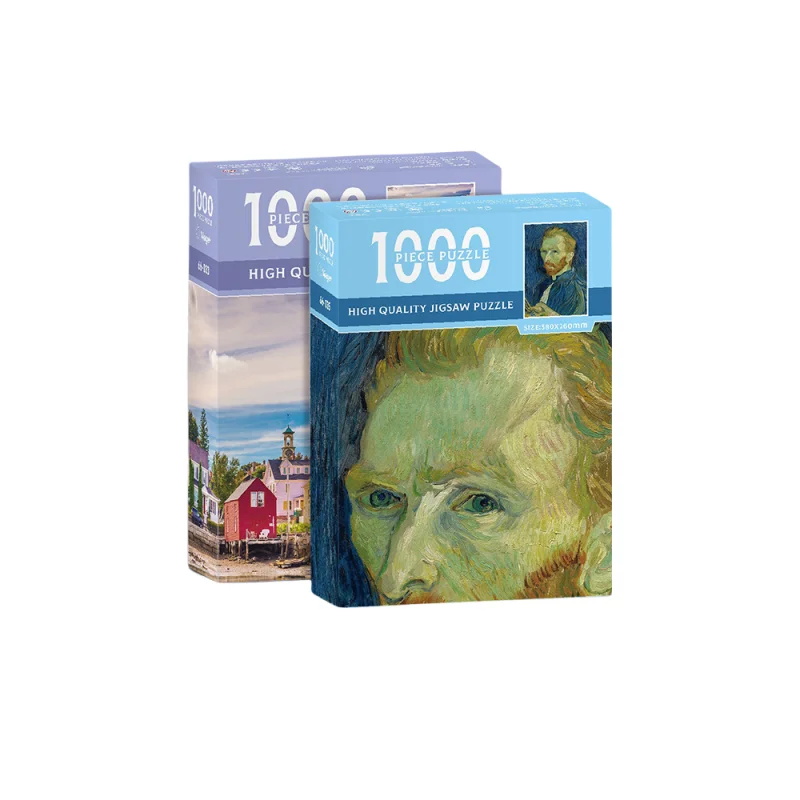 Adult Jigsaw 1000Pcs Large-scale Puzzles Game World Famous Painting Starry Night Patience and Matching Skill Kids Teenager Toys
