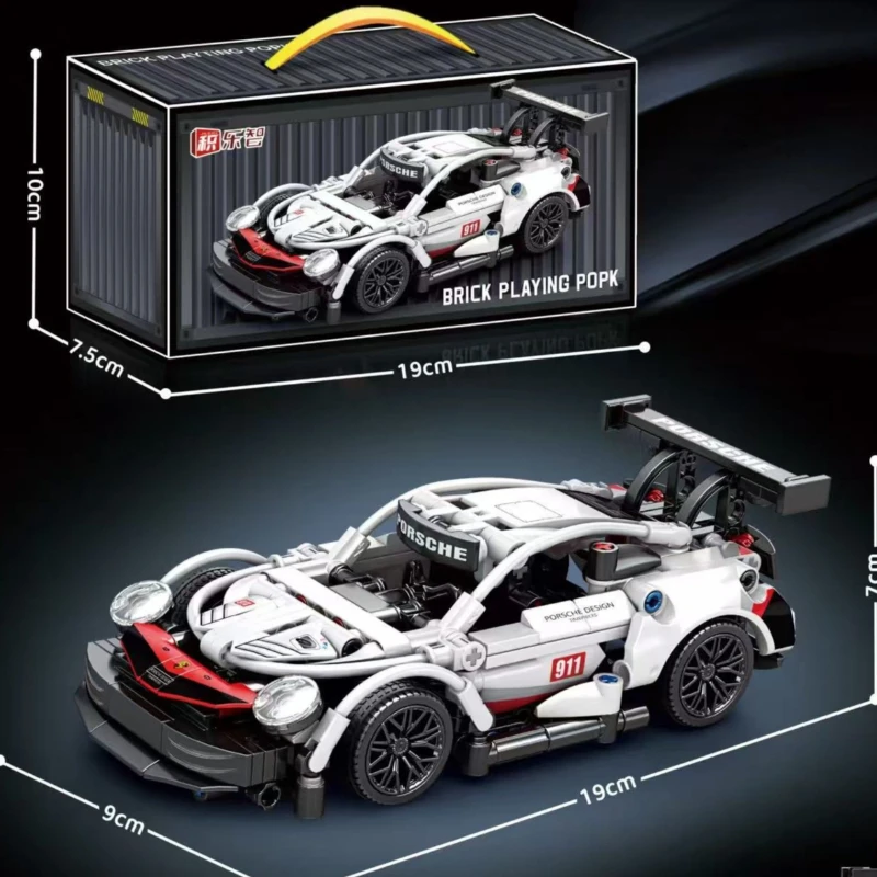 Hot Technical Building Blocks Car Racing Sport Speed Vehicle Model City Mechanical Super Bricks Puzzle Toys Adult Gift - 6