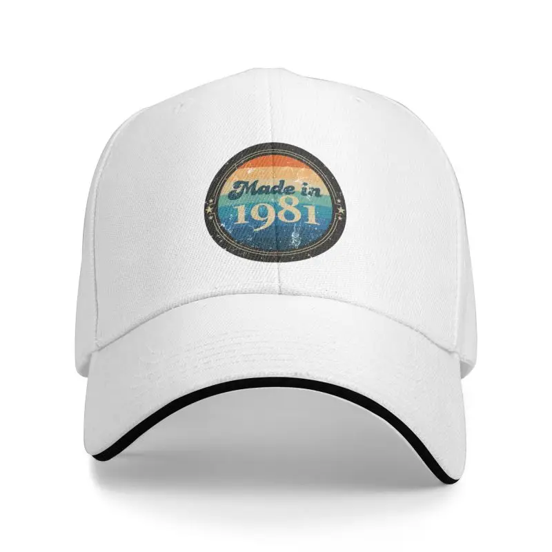 

Classic Vintage Made In 1981 Baseball Cap Men Women Personalized Adjustable Unisex Dad Hat Hip Hop