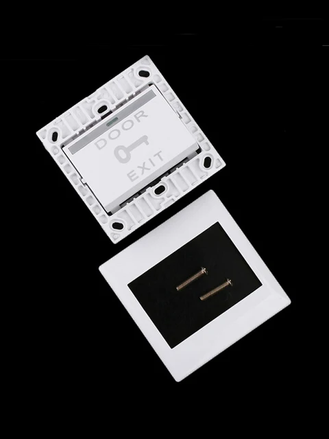 Pulsante Uscita Porta 86x86 Mm - Acciaio Inossidabile, Per Controllo Accessi, Apertura/Chiusura