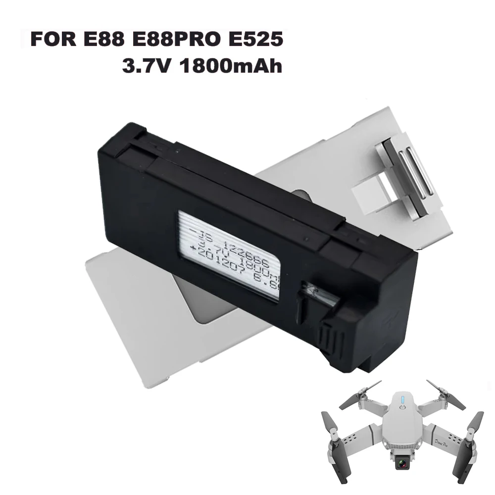 Batería Lipo 3.7V 2600mAh Para Drones E88, E88PRO, LsE525 Y E525 Pro – Recambio Con Protección Contra Sobrecargas, Ligera Y Duradera