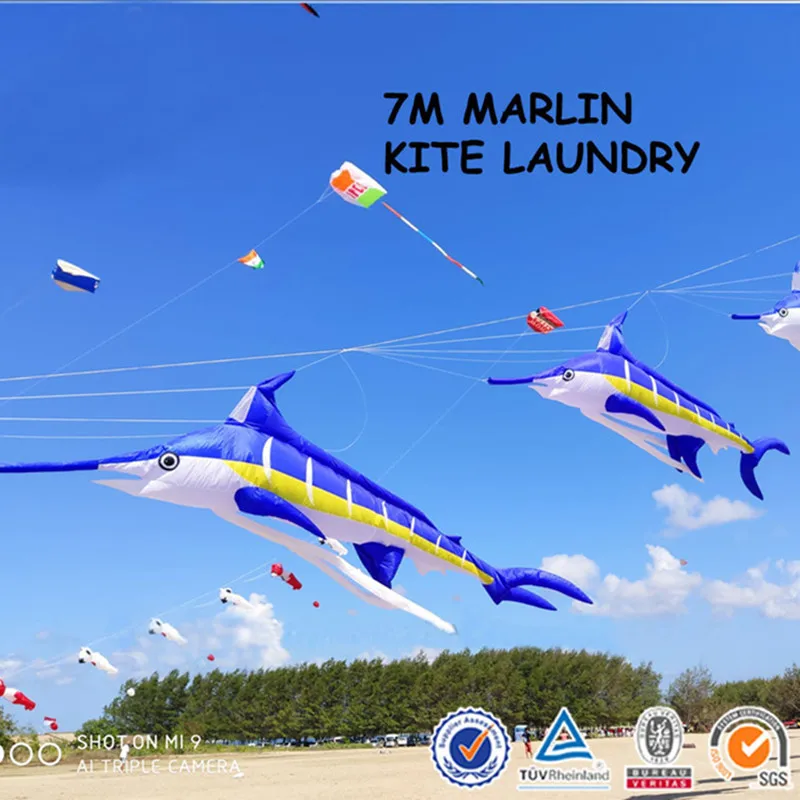 free shipping Marlin fish kite flying soft kites for adults flight kite novelty toy large kite flying large paper plane wind