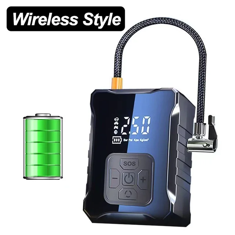 Compact High-Performance 150PSI Portable Electric Air Pump for Tire Inflation